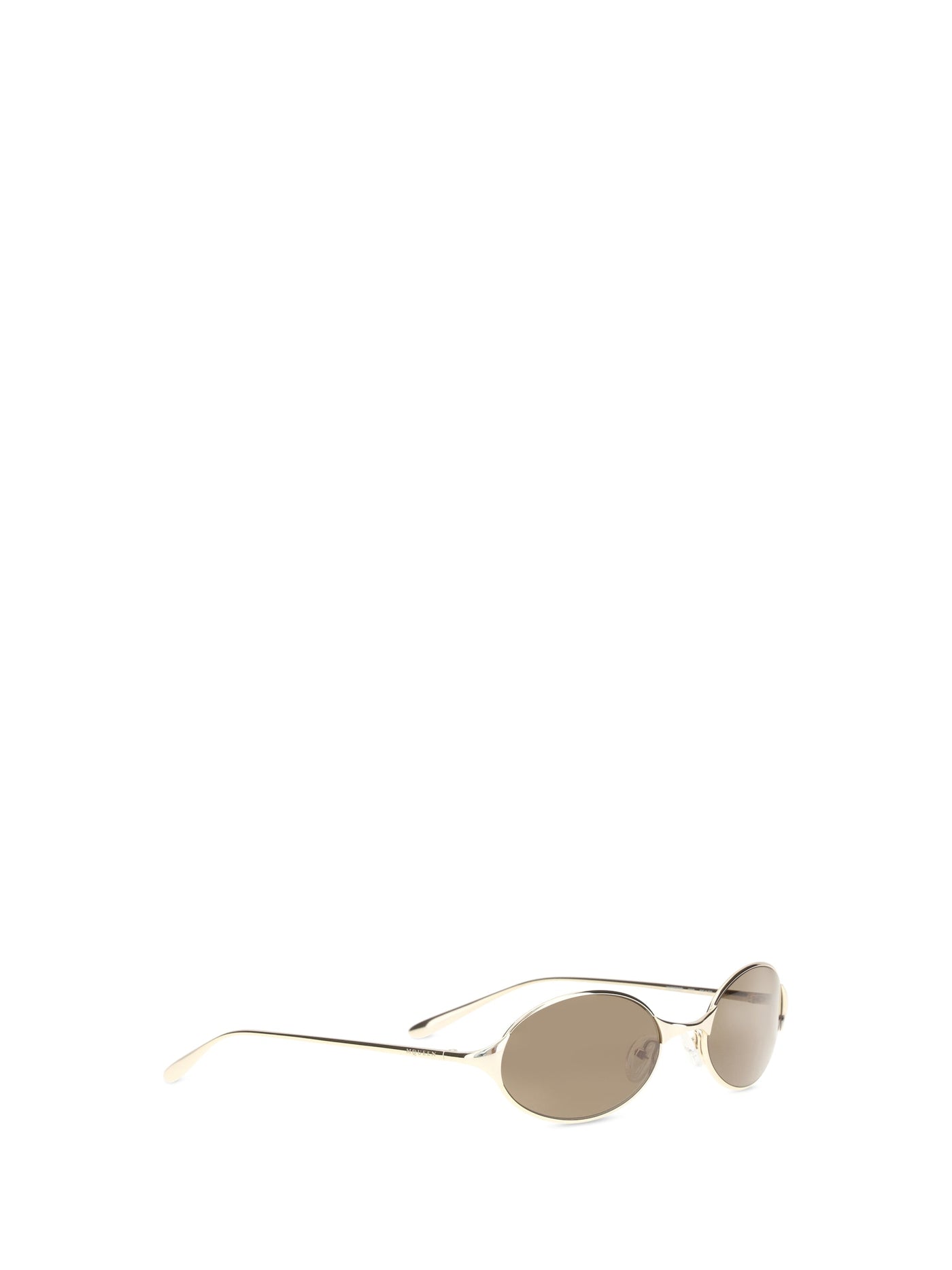 Alexander Mcqueen A000r6i3330 Sunglasses — Gold Metal