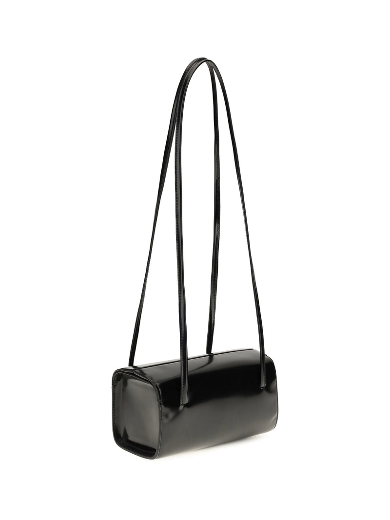 Fane Mie Shoulder Bag — Black Calf Leather Bos Taurus