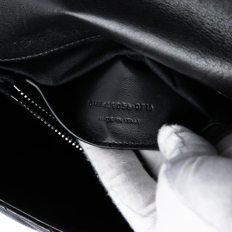 Medium Chevron Sheepskin Monogram College Satchel - Image 6