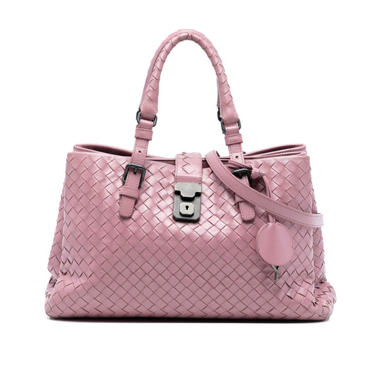 Small Nappa Intrecciato Roma Satchel - Image 1