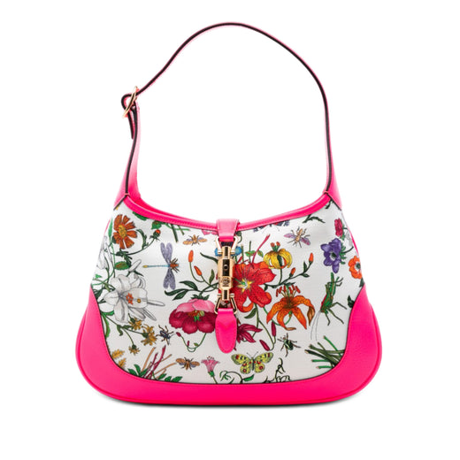 Flora Canvas Jackie O Bouvier Shoulder Bag - Image 1