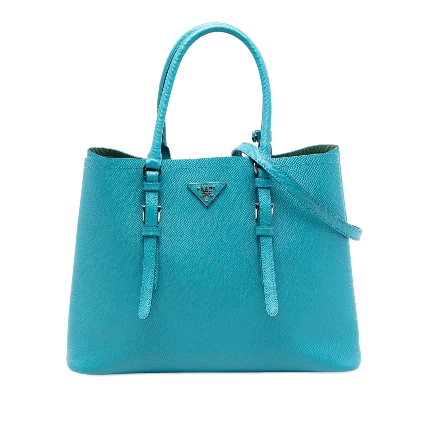 Medium Saffiano Cuir Double Handle Satchel - Image 1