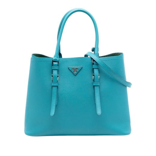 Medium Saffiano Cuir Double Handle Satchel - Image 1