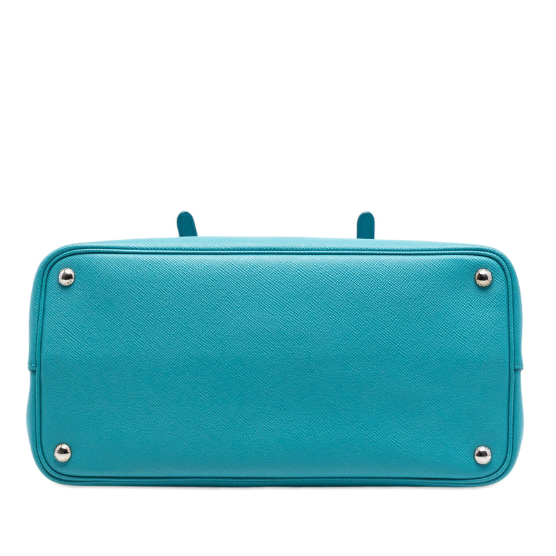 Medium Saffiano Cuir Double Handle Satchel - Image 3