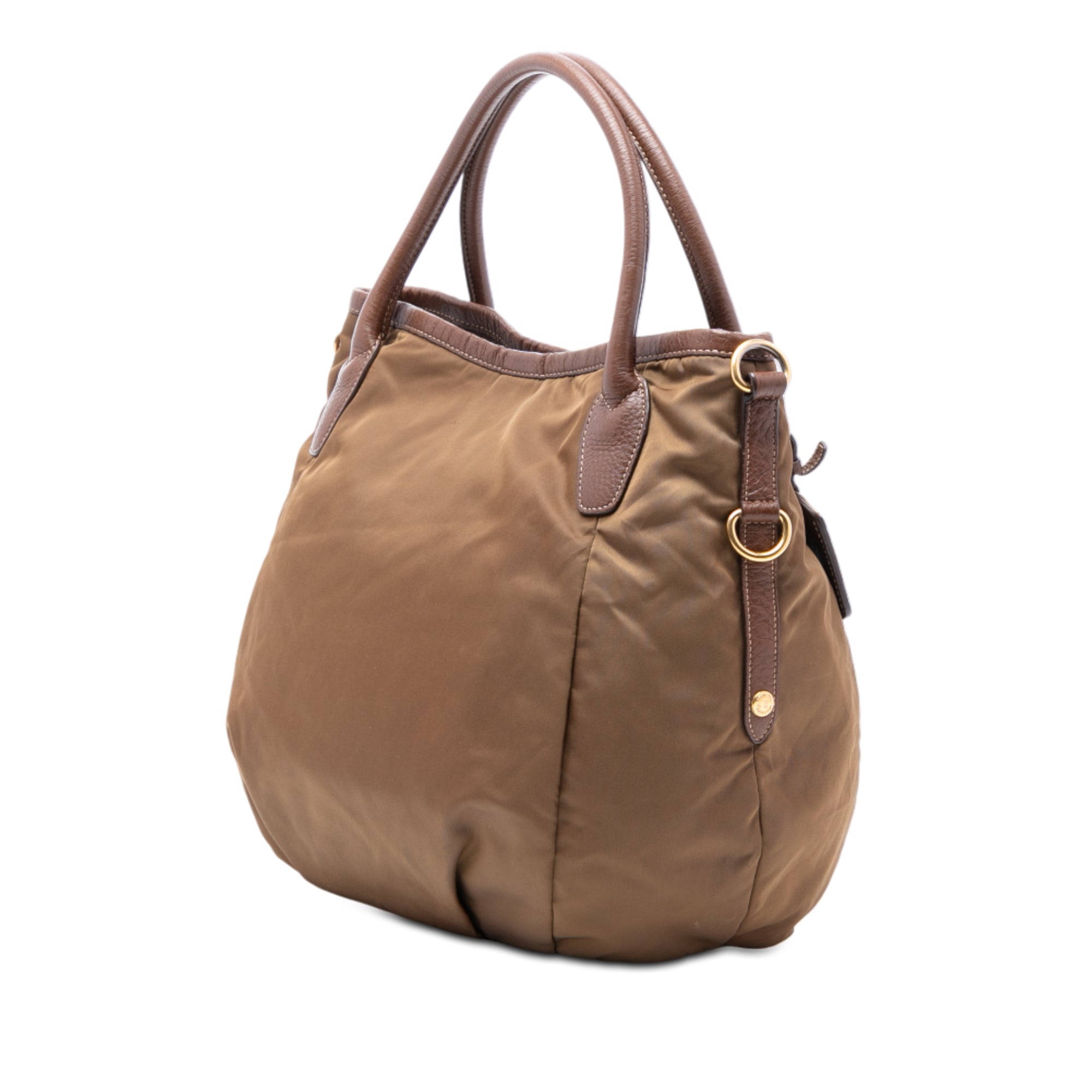 Vitello Daino Trimmed Tessuto Satchel - Image 2
