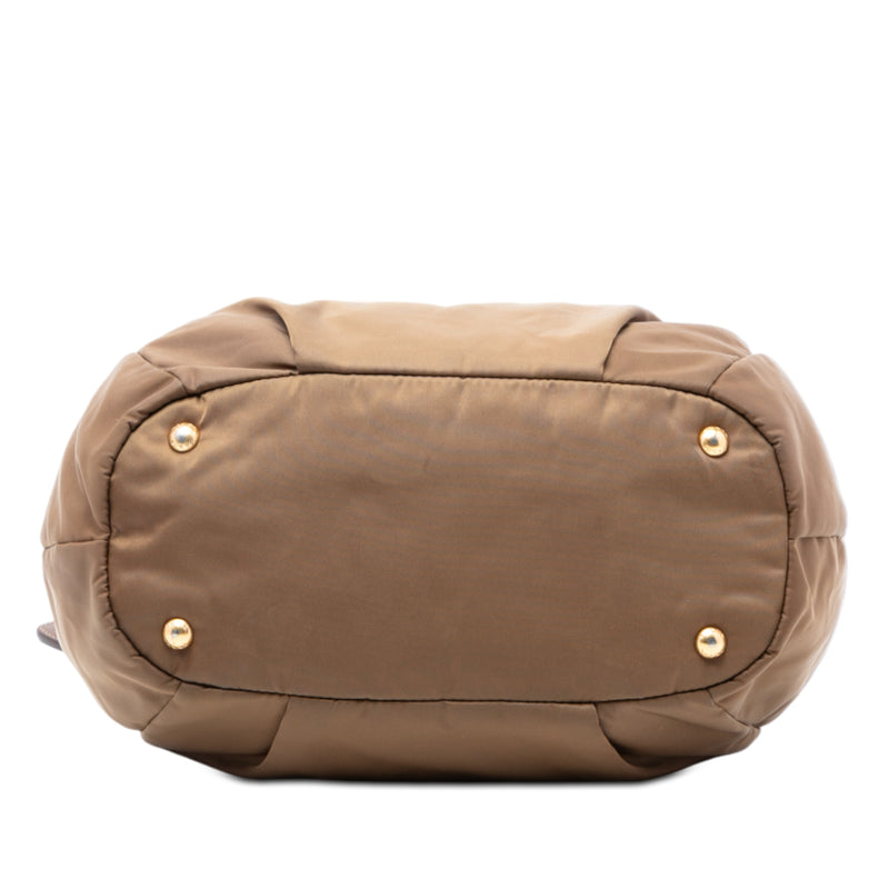 Vitello Daino Trimmed Tessuto Satchel - Image 3