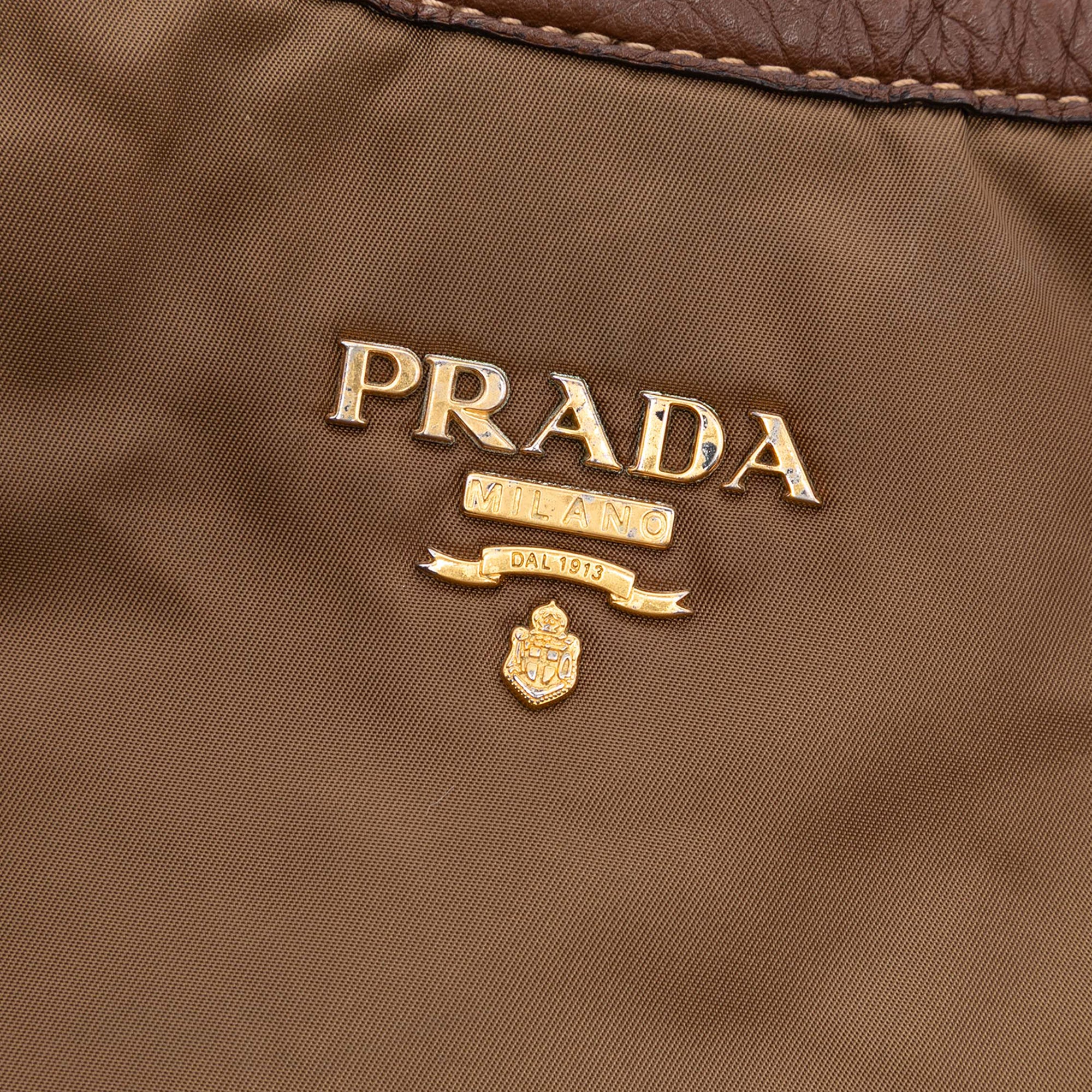 Vitello Daino Trimmed Tessuto Satchel - Image 5