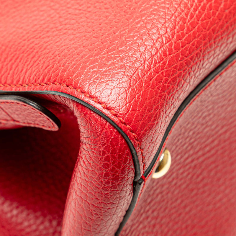 Calfskin Swing Top Handle Satchel - Image 9