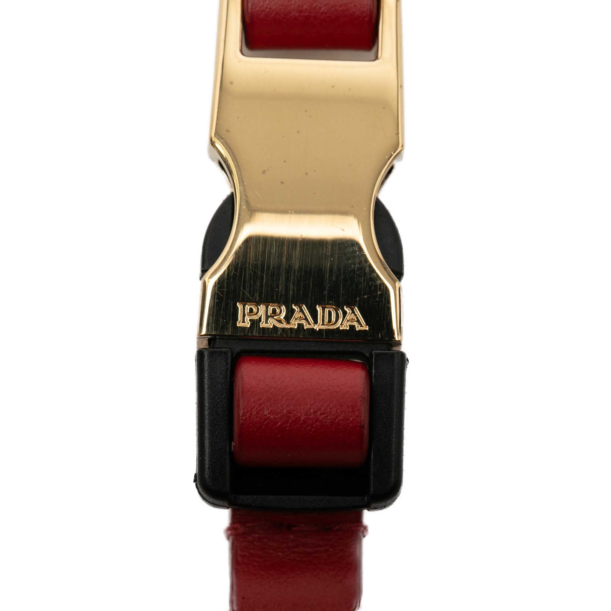 City Calf Leather Tuc Key Ring - Image 4