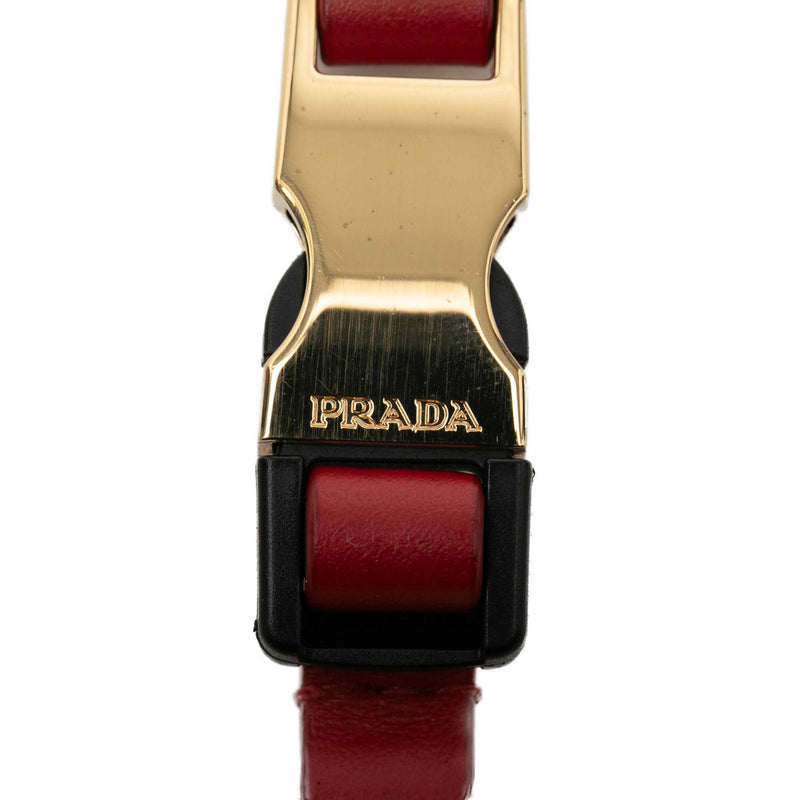 City Calf Leather Tuc Key Ring - Image 4