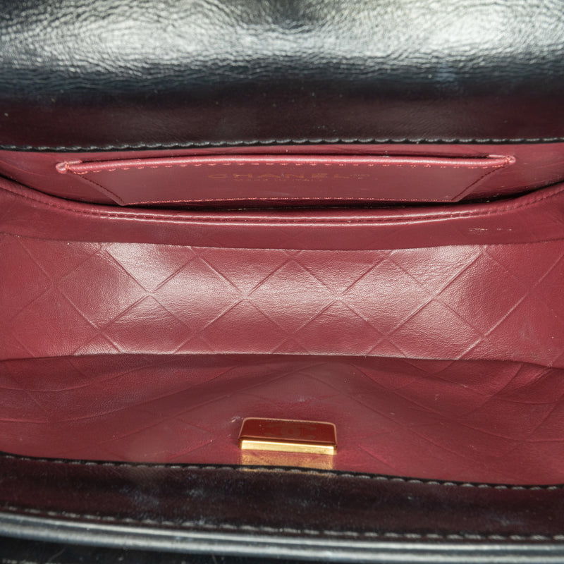 CC Quilted Calfskin Round Moon Messenger Flap - Image 4