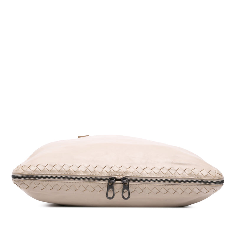 Leather Intrecciato Side Zip Tote - Image 3