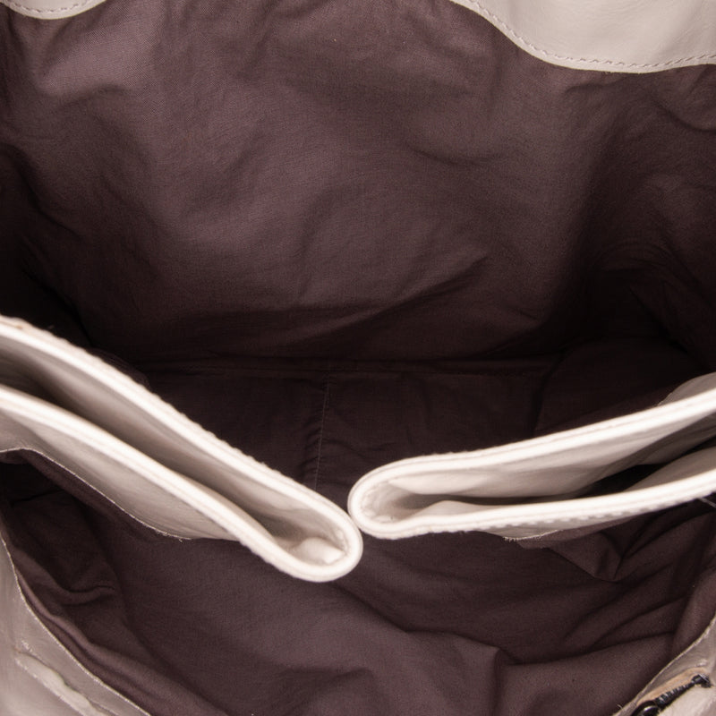 Leather Intrecciato Side Zip Tote - Image 4