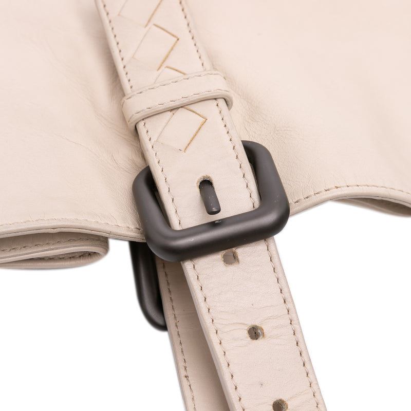 Leather Intrecciato Side Zip Tote - Image 9
