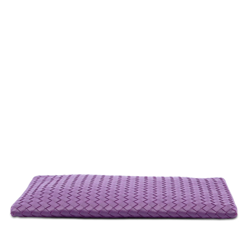 Large Nappa Intrecciato Flat Zip Biletto Pouch - Image 3