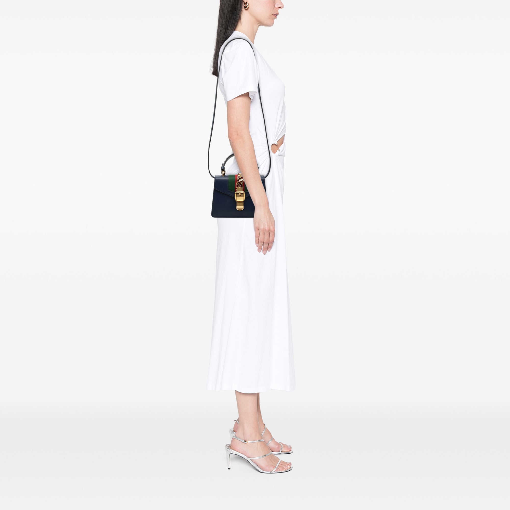 Mini Leather Sylvie Satchel - Image 7