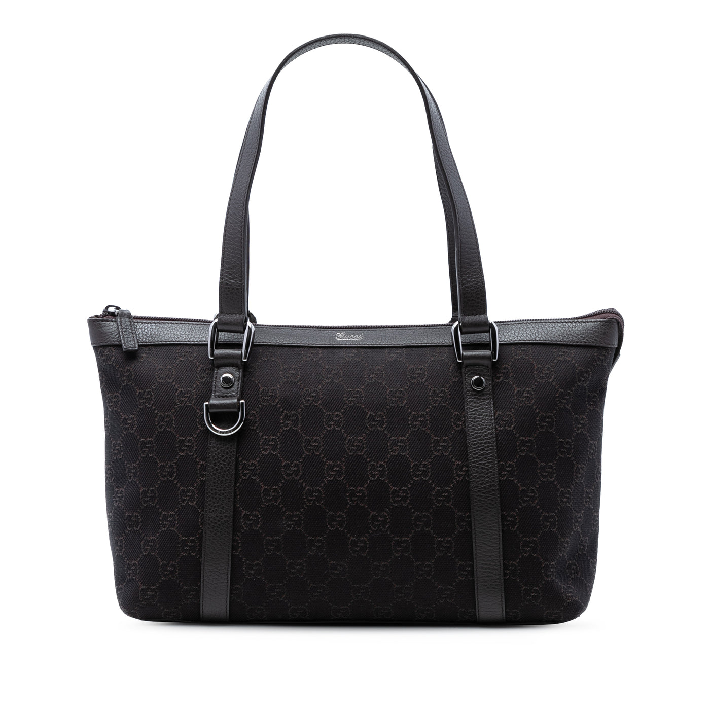 GG Denim Abbey D Ring Tote - Image 1