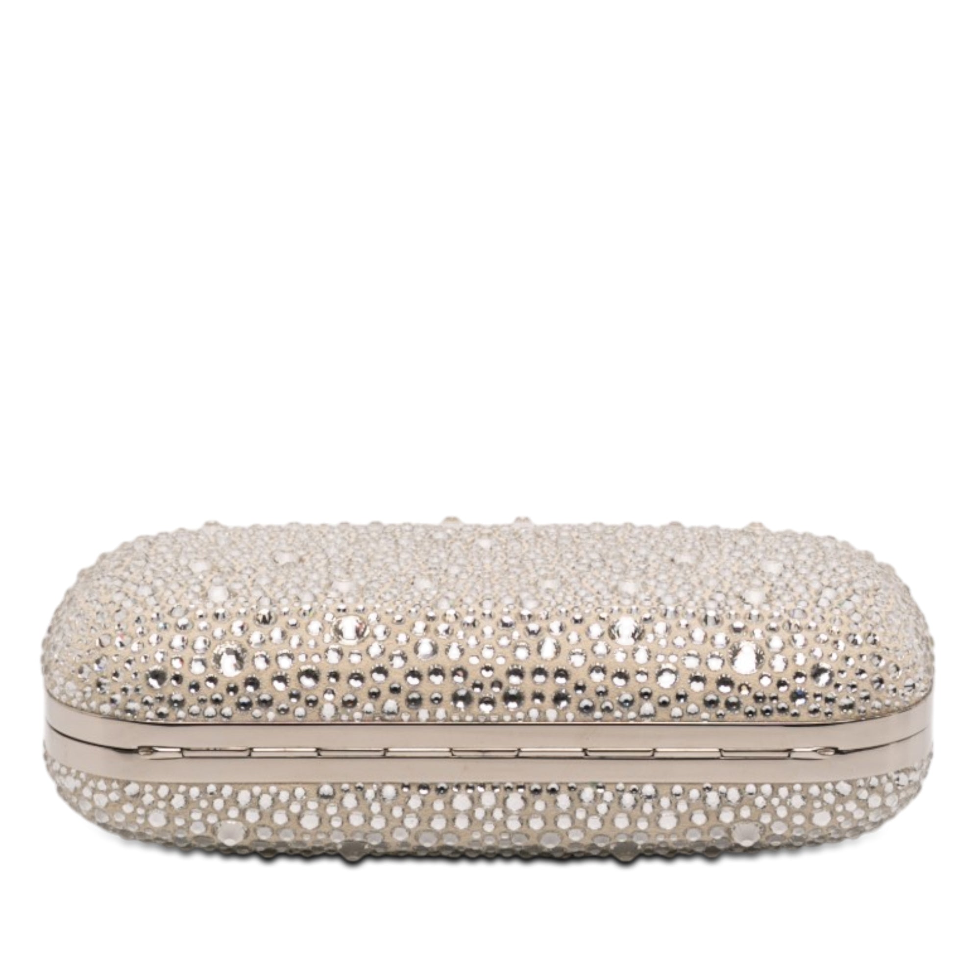 Crystal Embellished Satin Spider Clutch - Image 3