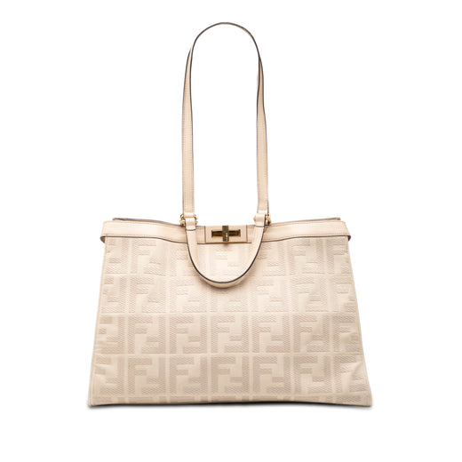 Zucca Embroidered Canvas Peekaboo X Tote - Image 1