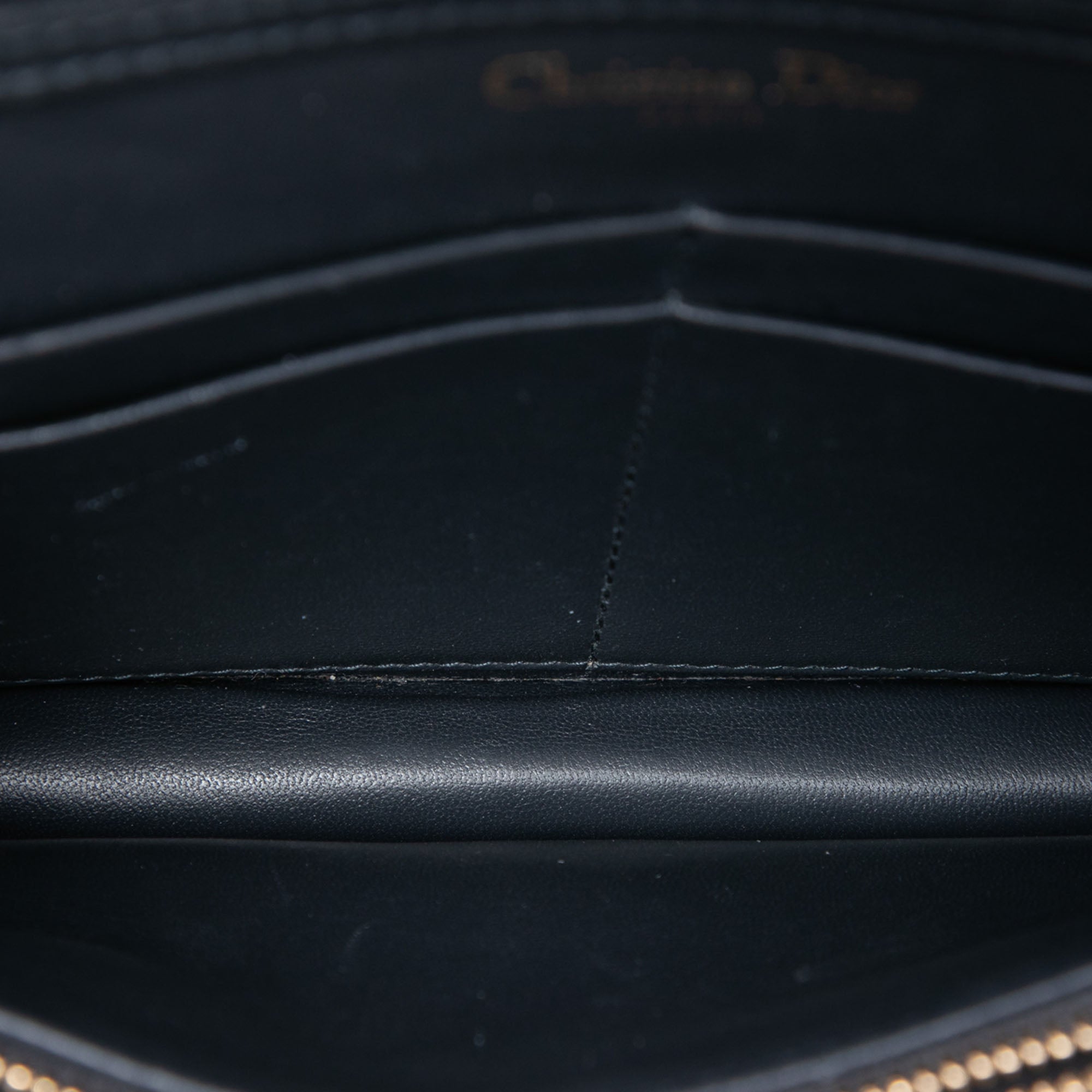 Metallic Calfskin Diorama Wallet on Chain - Image 4