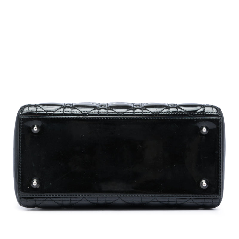 Medium Patent Cannage Lady Dior - Image 3