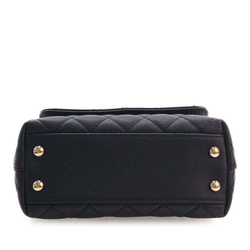 Extra Mini Quilted Caviar Coco Top Handle Bag - Image 5