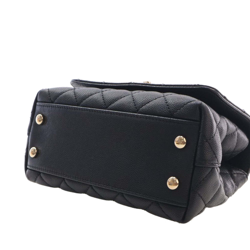 Extra Mini Quilted Caviar Coco Top Handle Bag - Image 6