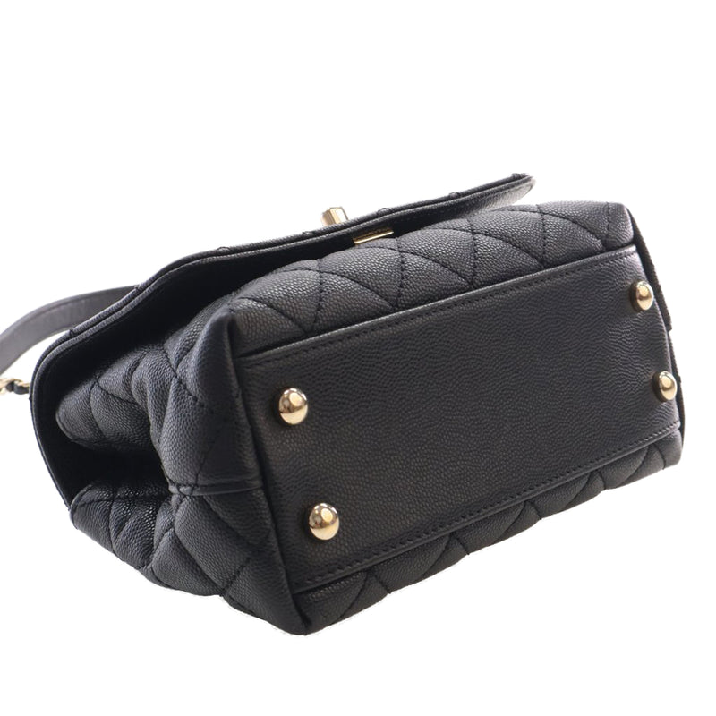 Extra Mini Quilted Caviar Coco Top Handle Bag - Image 7
