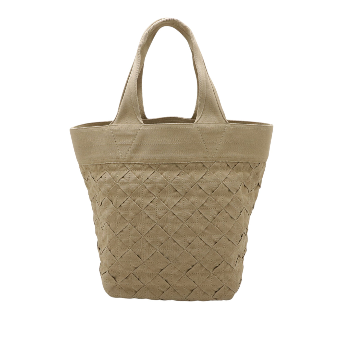 Canvas Intrecciato Webbing Open Tote - Image 1