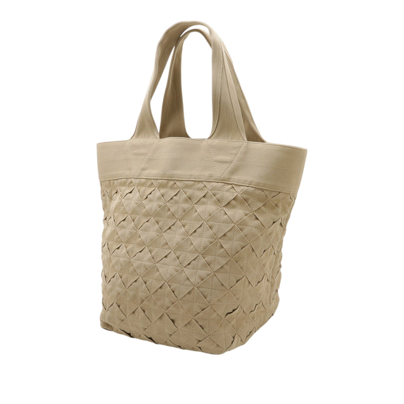 Canvas Intrecciato Webbing Open Tote - Image 2