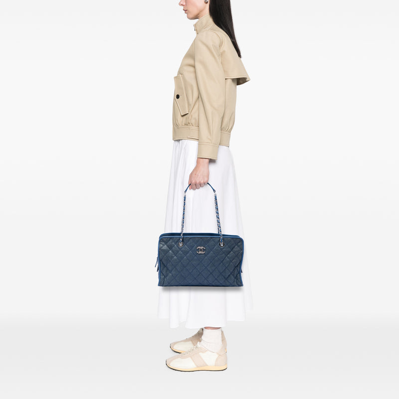 Quilted Caviar French Riviera Tote - Image 6