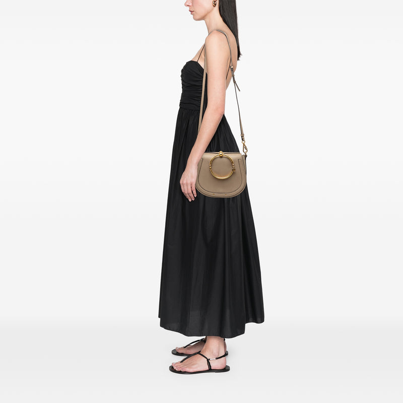 Medium Leather Nile Bracelet Satchel - Image 7