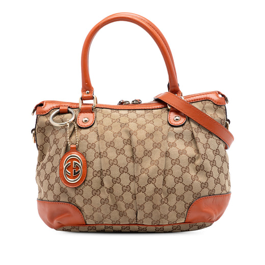GG Canvas Sukey Satchel - Image 1