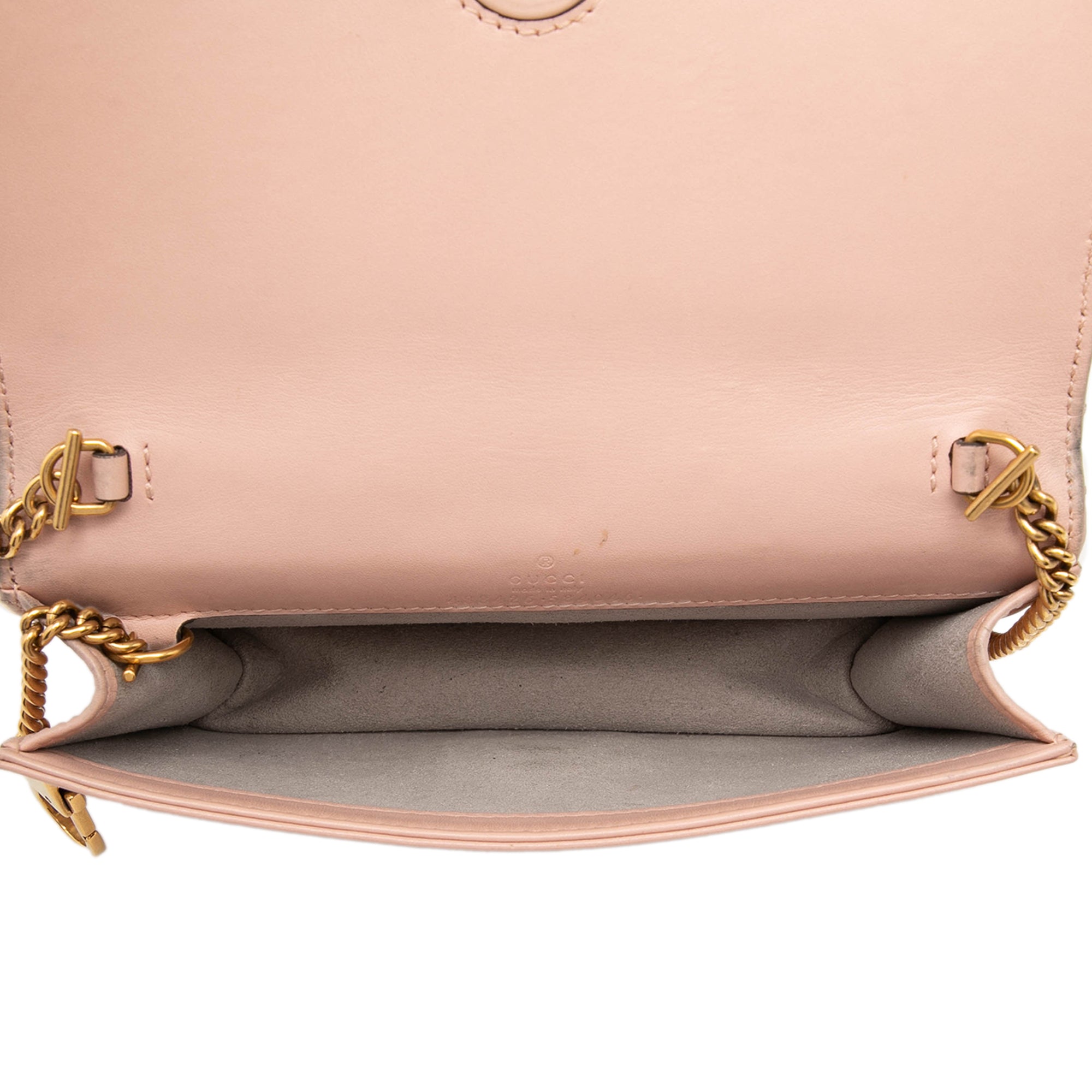 Mini GG Marmont Matelasse Calfskin Wallet On Chain - Image 4