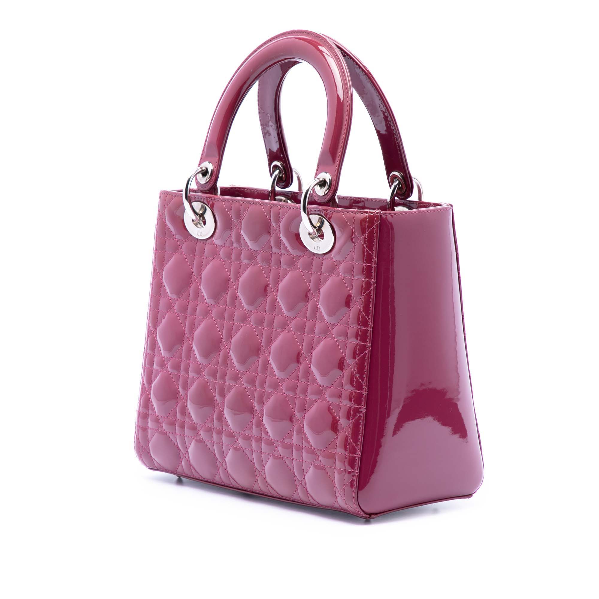 Medium Patent Cannage Lady Dior - Image 2