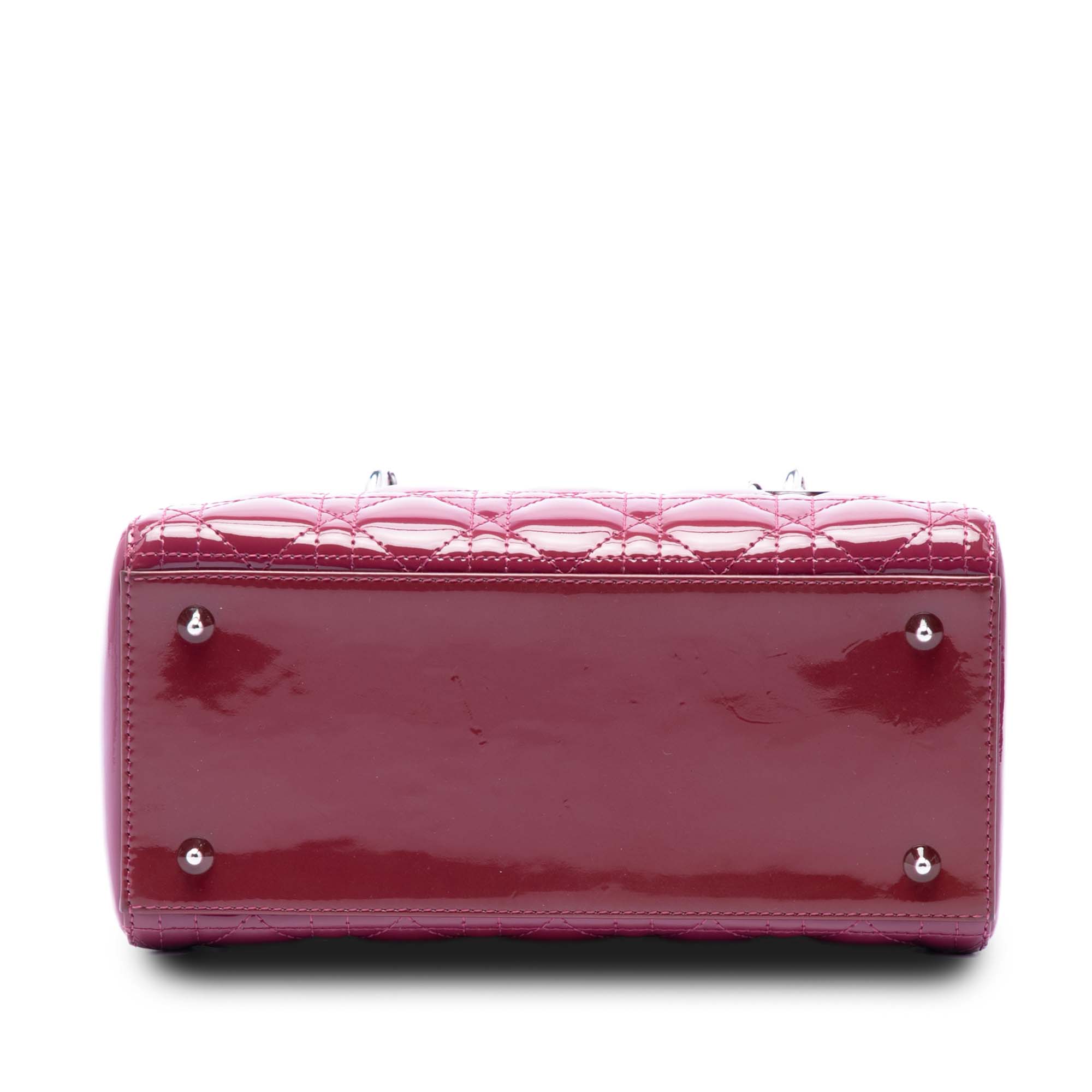 Medium Patent Cannage Lady Dior - Image 3