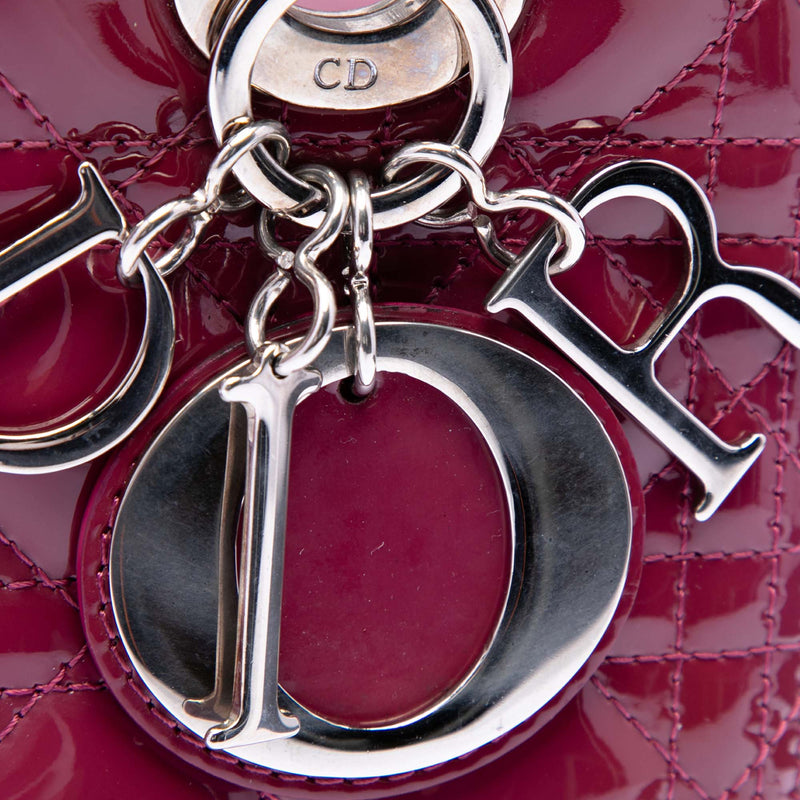 Medium Patent Cannage Lady Dior - Image 5