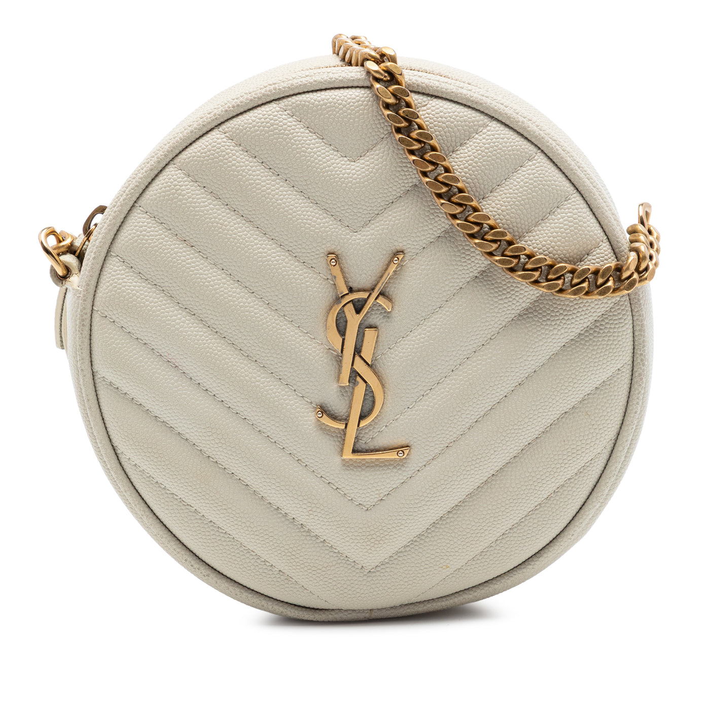 Grain De Poudre Chevron Round Vinyle Camera Bag - Image 1