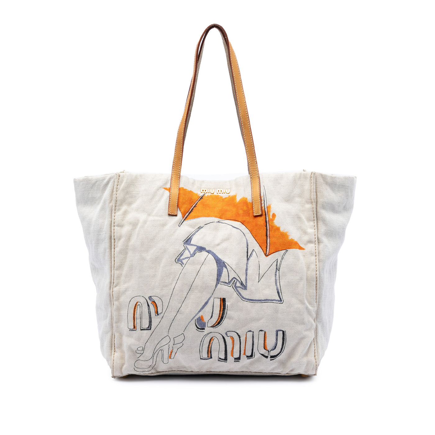 Printed Canvas Tote - Image 1
