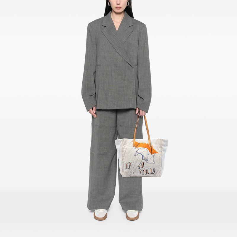 Printed Canvas Tote - Image 6