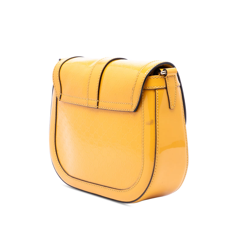 Small Microguccissima Patent Stirrup Crossbody - Image 2
