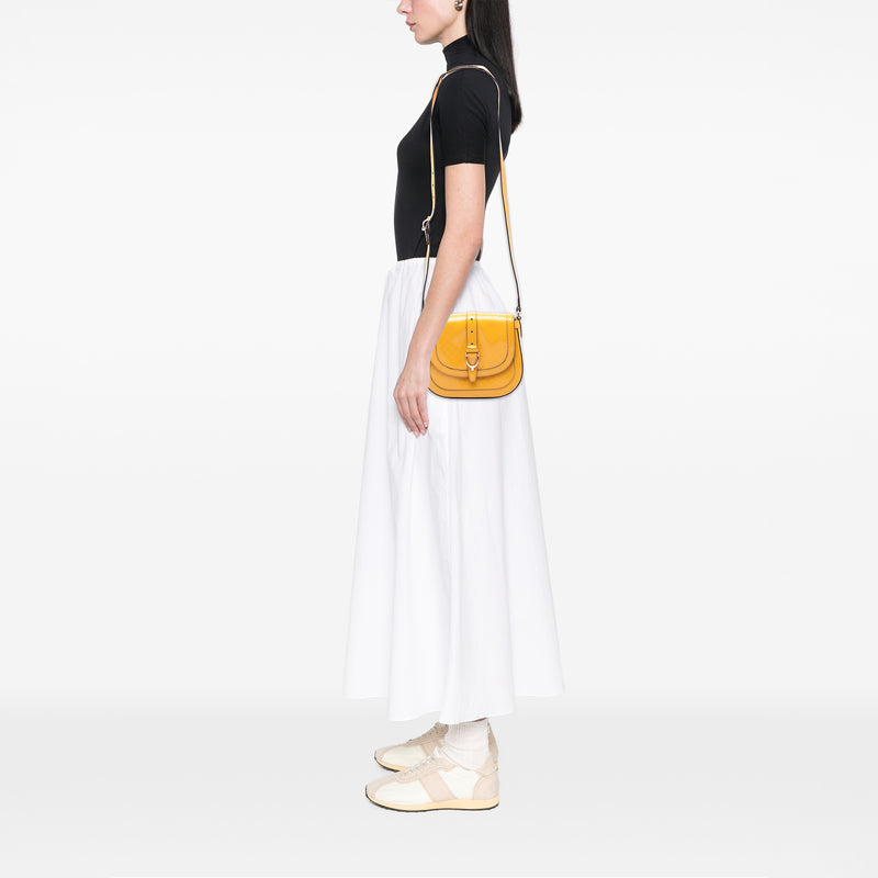 Small Microguccissima Patent Stirrup Crossbody - Image 6