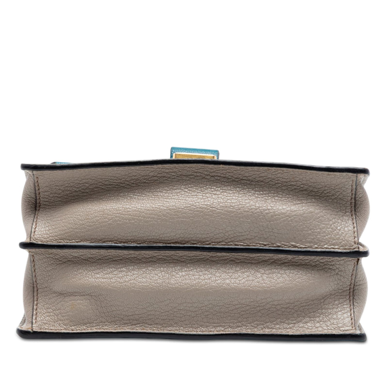 Bicolor Goatskin Madras Crossbody - Image 3