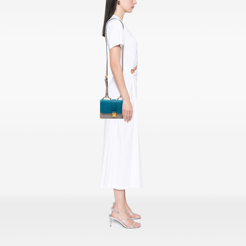 Bicolor Goatskin Madras Crossbody - Image 6