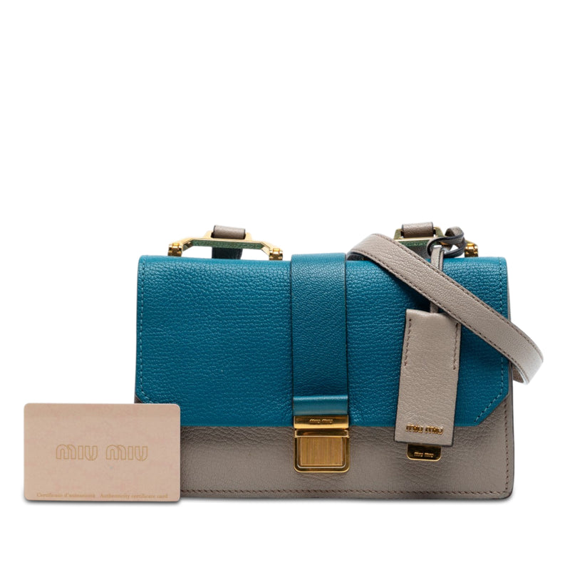 Bicolor Goatskin Madras Crossbody - Image 7