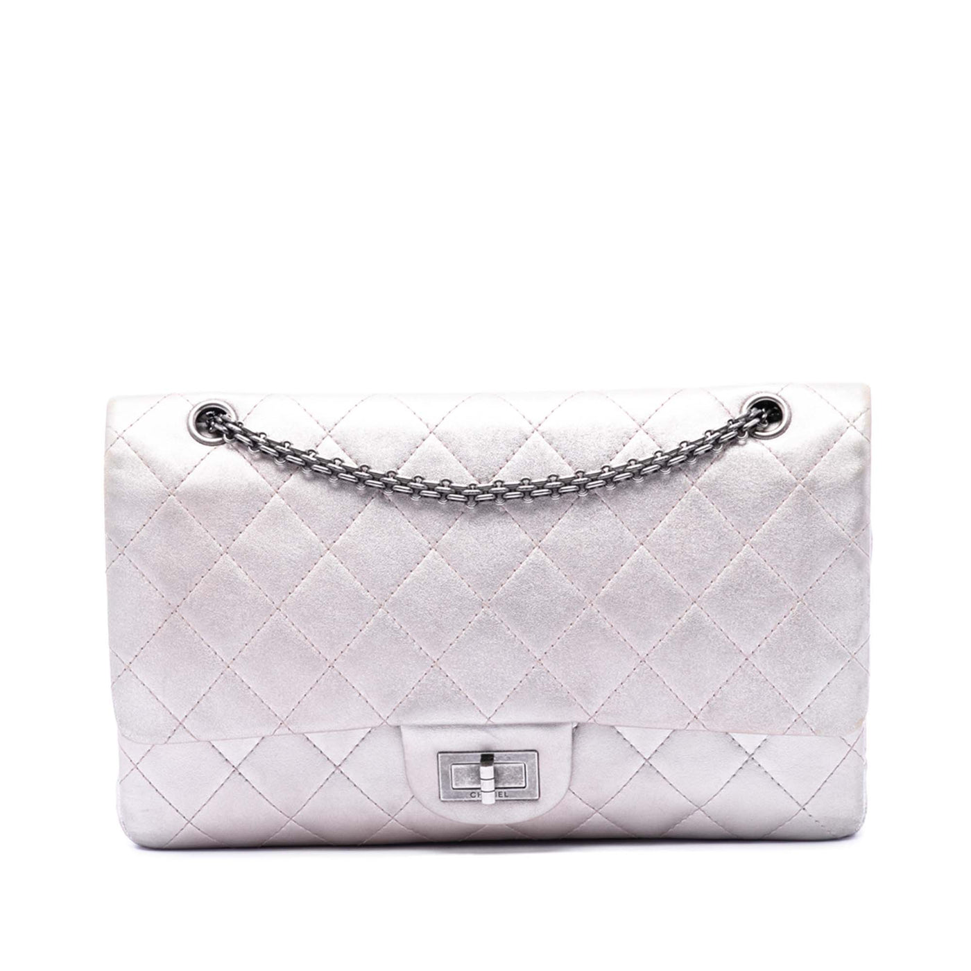 Quilted Iridescent Lambskin Reissue 2.55 Double Flap 227 - Image 1