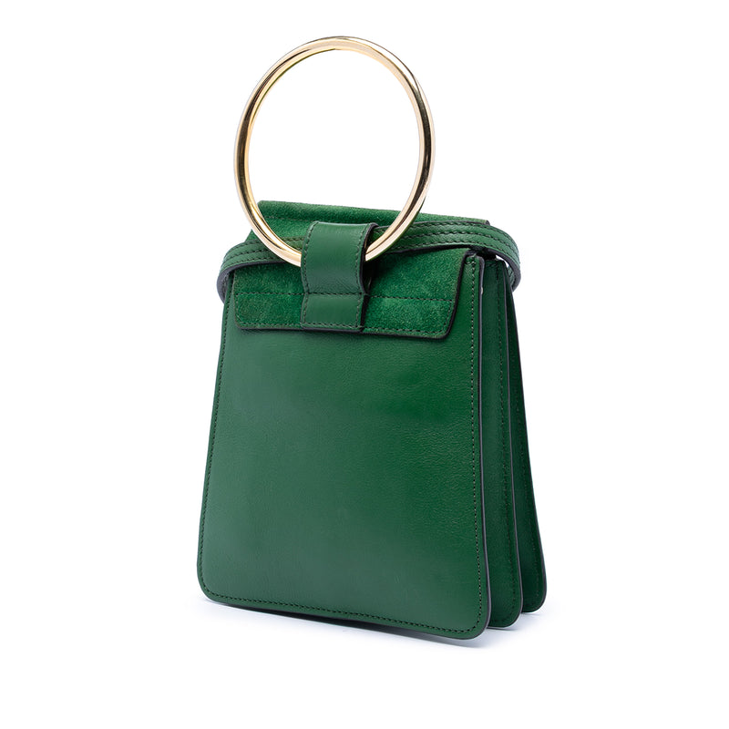 Mini Calfskin and Suede Faye Bracelet Bag - Image 2
