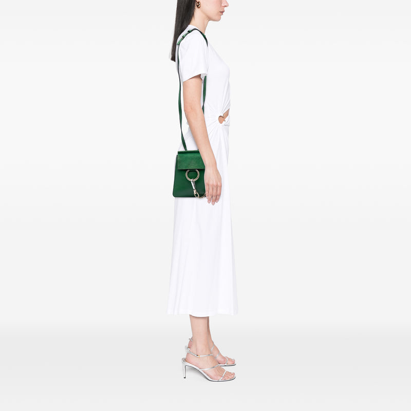 Mini Calfskin and Suede Faye Bracelet Bag - Image 7