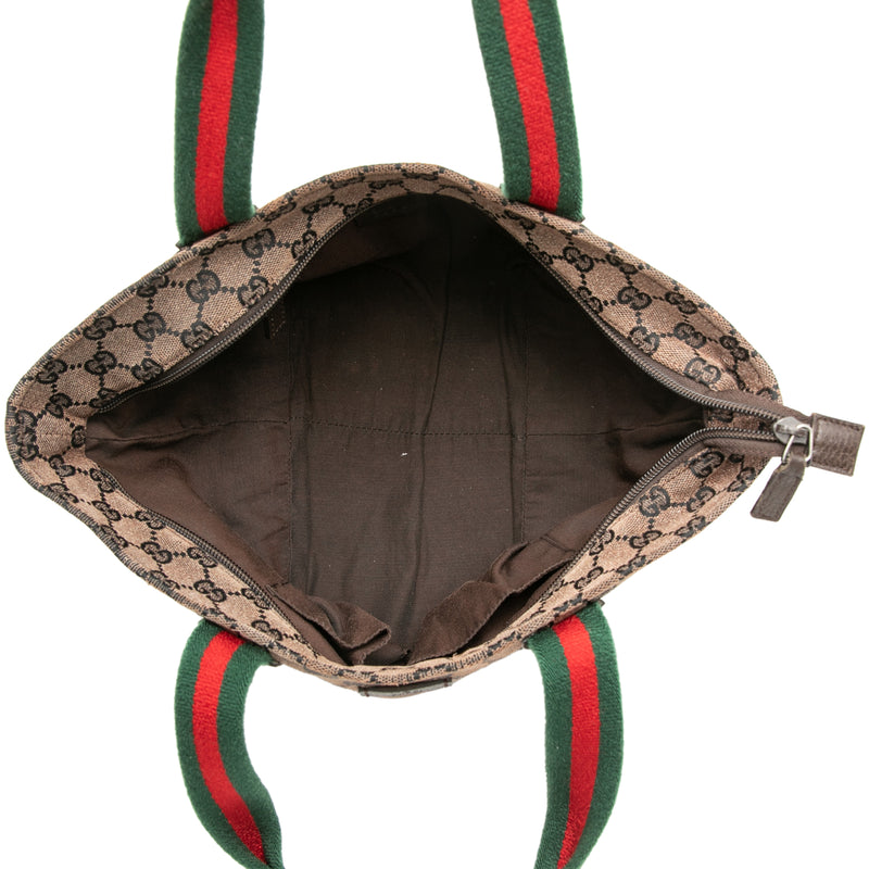 GG Canvas Web Tote - Image 4