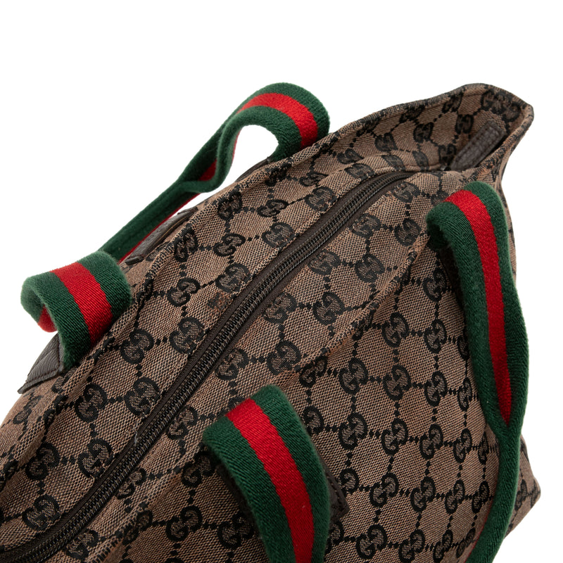 GG Canvas Web Tote - Image 7
